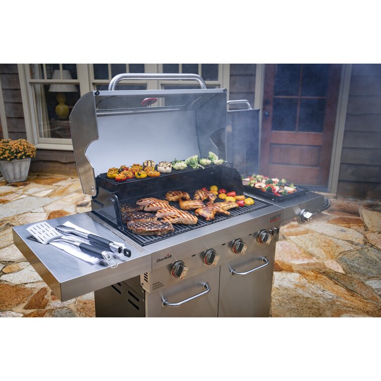 CharBroil Char Broil 4 Burner Propane Gas Grill with Cabinet